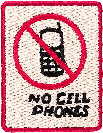Stoney Clover Lane No Cell Phones Patch