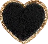 Stoney Clover Lane Noir Mini Glitter Varsity Heart Patch
