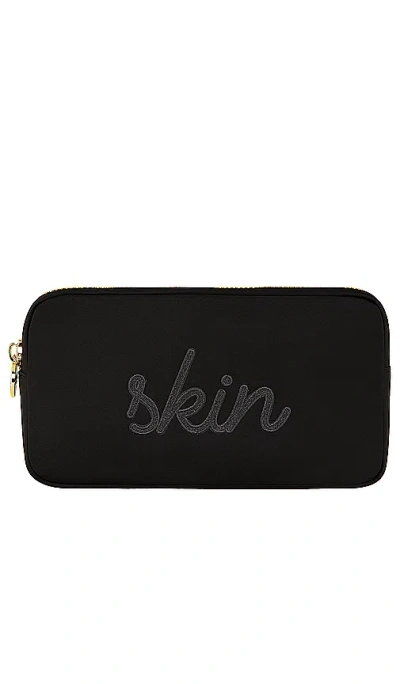 Stoney Clover Lane Noir Skin Embroidered Small Pouch In Black