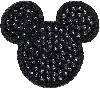 Stoney Clover Lane Noir Sparkle Mickey Patch