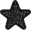 Stoney Clover Lane Noir Sparkle Star Patch