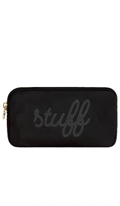 Stoney Clover Lane Noir Stuff Embroidered Small Pouch In Black