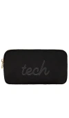 STONEY CLOVER LANE NOIR TECH EMBROIDERED SMALL POUCH