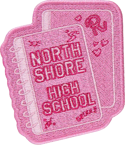 Stoney Clover Lane North Shore High School Notebook Patch In White