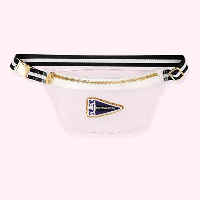 Stoney Clover Lane Northwestern University Clear Fanny Pack In Pink