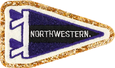 Stoney Clover Lane Northwestern University Patch In Blue