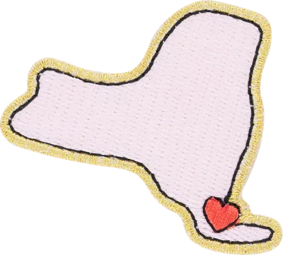 Stoney Clover Lane Ny State With Heart Patch In Pink