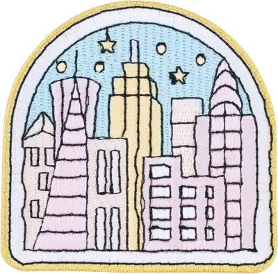 Stoney Clover Lane Nyc Skyline Patch In Multi
