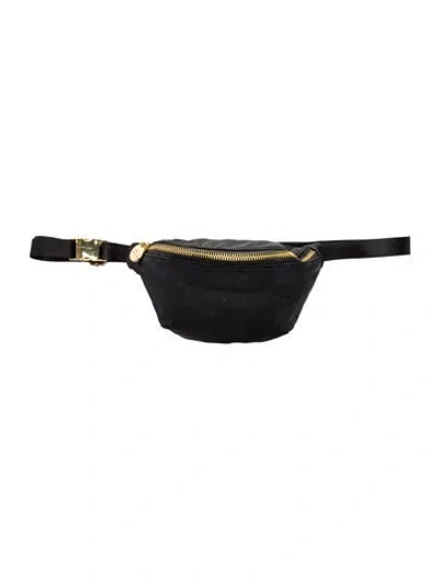 Pre-owned Stoney Clover Lane Nylon Belt Bag In Black