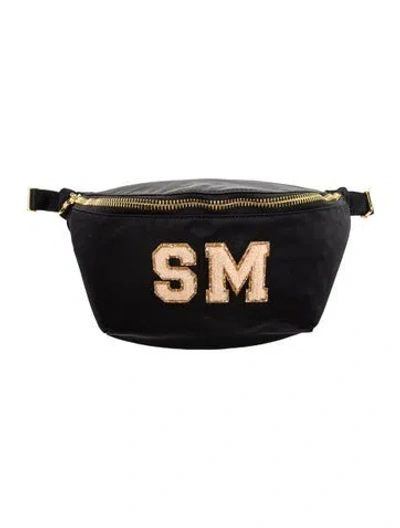 Pre-owned Stoney Clover Lane Nylon Belt Bag In Black