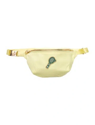 Pre-owned Stoney Clover Lane Nylon Belt Bag In Yellow