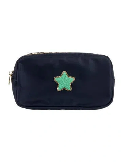 Pre-owned Stoney Clover Lane Nylon Cosmetic Bag In Blue