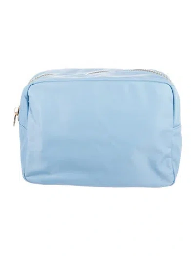 Pre-owned Stoney Clover Lane Nylon Cosmetic Bag In Blue