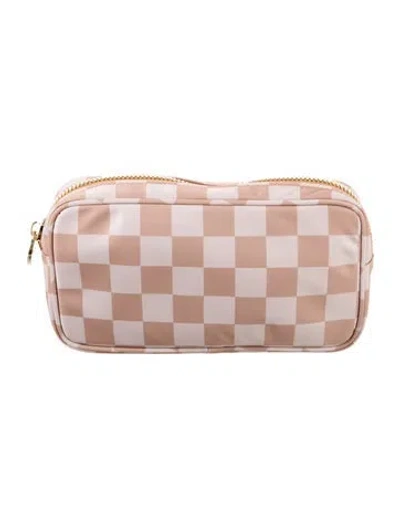 Pre-owned Stoney Clover Lane Nylon Cosmetic Bag In Neutral