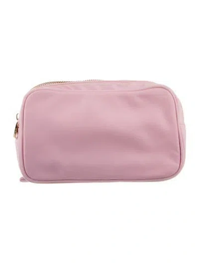 Pre-owned Stoney Clover Lane Nylon Cosmetic Case In Pink