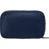 Stoney Clover Lane Nylon Double-zip Pouch In Blue