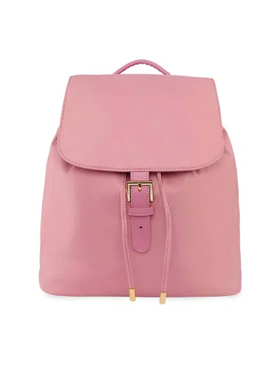 Stoney Clover Lane Nylon Flap Backpack In Mauve In Pink
