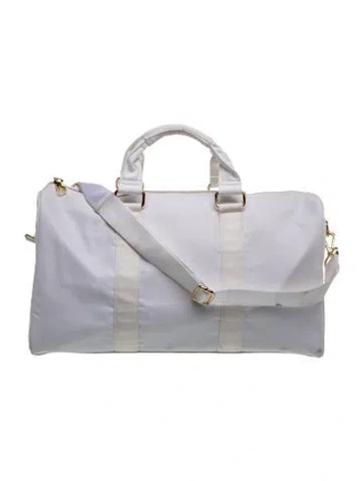 Pre-owned Stoney Clover Lane Nylon Weekender Bag In Gray