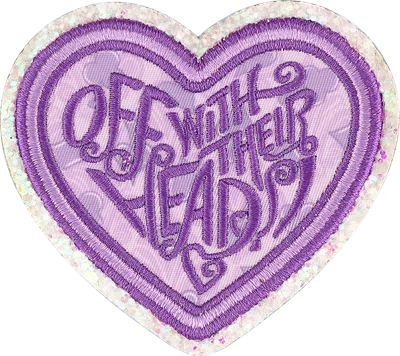 Stoney Clover Lane Off With Their Heads! Patch In Purple