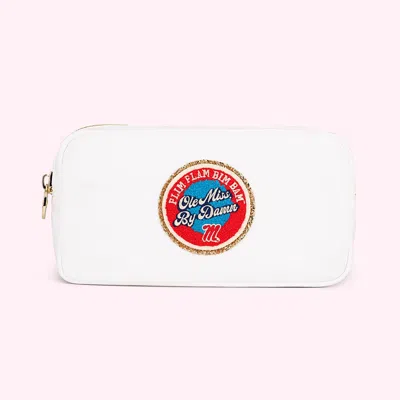 Stoney Clover Lane Ole Miss Small Pouch In White