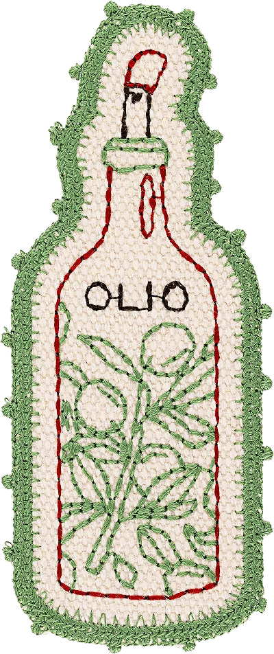Stoney Clover Lane Olio Bottle Patch In Green