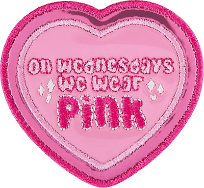 Stoney Clover Lane "on Wednesdays We Wear Pink" Patch In Pattern