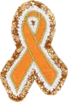 Stoney Clover Lane Orange Cancer Ribbon Patch
