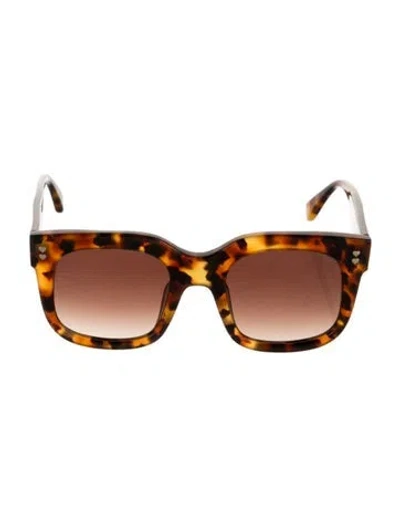 Pre-owned Stoney Clover Lane Oversize Gradient Sunglasses In Brown
