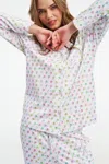 Stoney Clover Lane Palm Dreams Long Sleeve Polo Pajamas