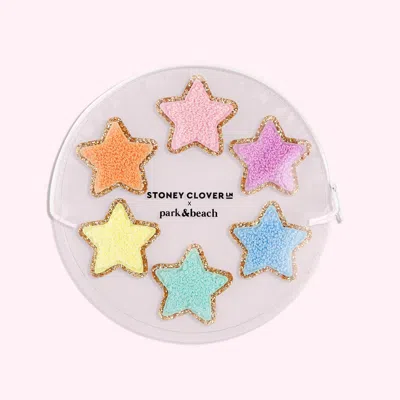 Stoney Clover Lane Park & Beach Glitter Varsity Star Patch Set In Multi