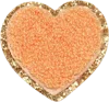 Stoney Clover Lane Peach Glitter Varsity Heart Patch
