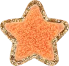 STONEY CLOVER LANE PEACH MINI GLITTER VARSITY STAR PATCH