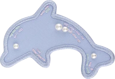 Stoney Clover Lane Pearl-embellished Dolphin Patch