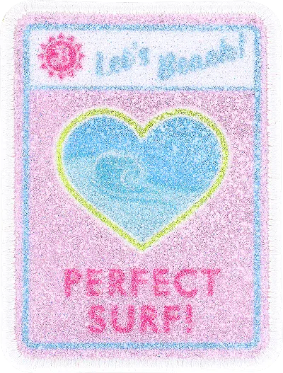 Stoney Clover Lane Perfect Surf Glitter Patch In Brown