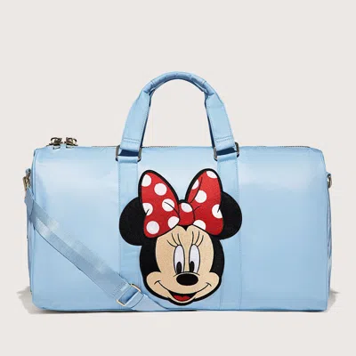 Stoney Clover Lane Periwinkle Duffle With Jumbo Disney Minnie Patch