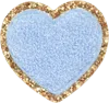 Stoney Clover Lane Periwinkle Glitter Varsity Heart Patch