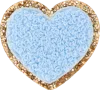 Stoney Clover Lane Periwinkle Mini Glitter Varsity Heart Patch