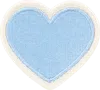 STONEY CLOVER LANE PERIWINKLE ROLLED EMBROIDERY HEART PATCH