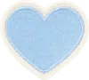 Stoney Clover Lane Periwinkle Rolled Embroidery Heart Patch