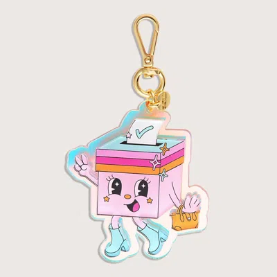 Stoney Clover Lane Pink Ballot Box Bag Charm
