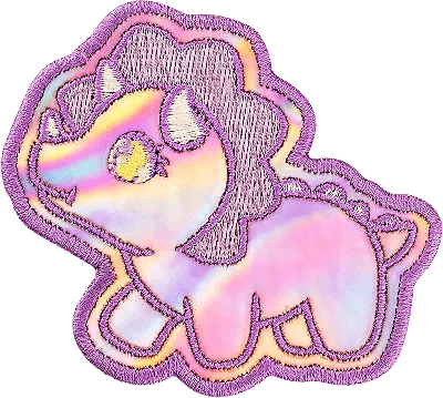 Stoney Clover Lane Pink Dinosaur Patch In Purple