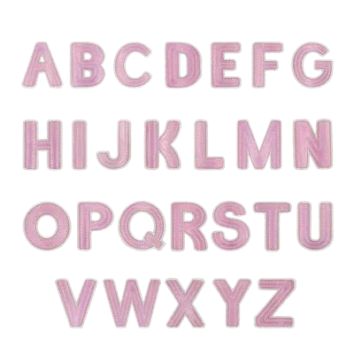 Stoney Clover Lane Pink Iridescent Letter Patch