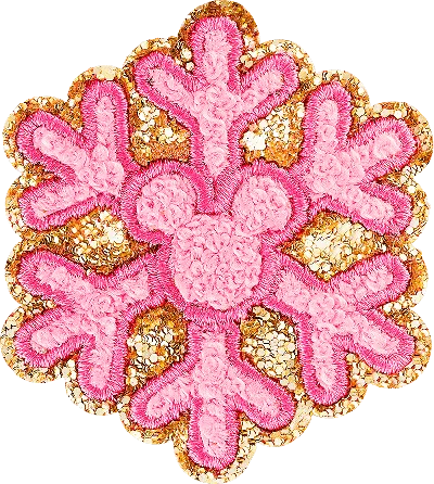 Stoney Clover Lane Pink Snow Flake Patch