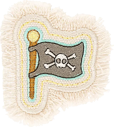 Stoney Clover Lane Pirate's Flag Patch In Neutral