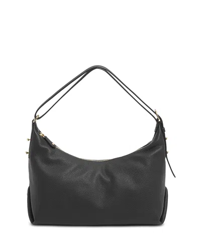 Stoney Clover Lane Pitsford Small Suede Shoulder Bag In Black
