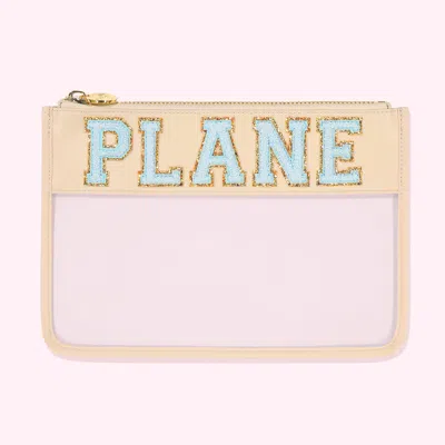 Stoney Clover Lane Plane Clear Flat Pouch In Transparent