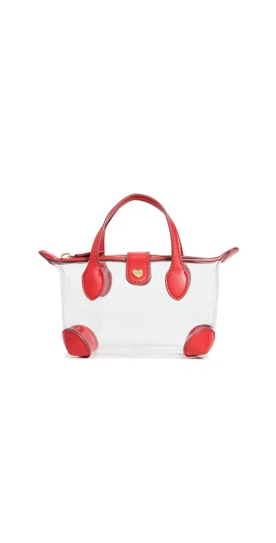 Stoney Clover Lane Clear Micro Pouchette Red
