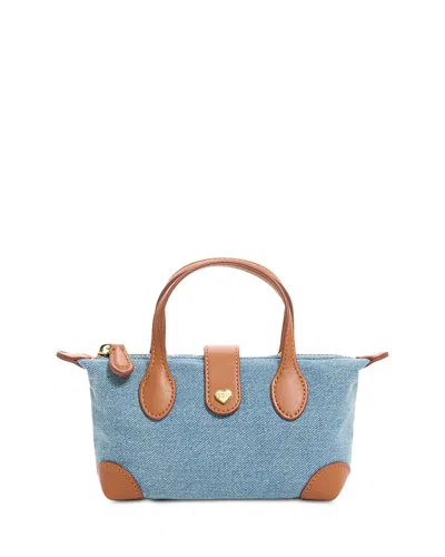 Stoney Clover Lane Pouchette Denim Crossbody In Blue
