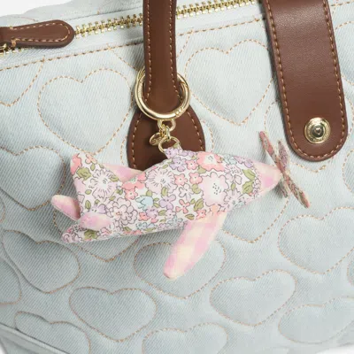 Stoney Clover Lane Puffy Airplane Bag Charm Made With Liberty Fabric