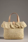 Stoney Clover Lane Raffia Ruffle Tote